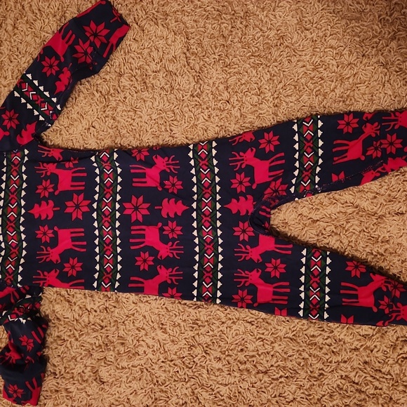 Hanna Andersson Red and Navy Kids One Piece 12-18 Months - Picture 6 of 6